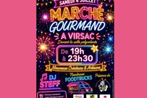 Marché gourmand à Virsac