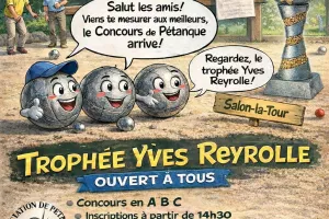 Concours de pétanque à Salon-La-Tour