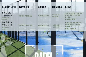 Evènement padel tennis