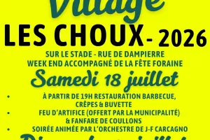 Fête du village et Feu d'artifice Les Choux