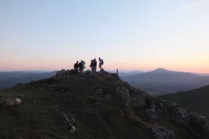 Randonnée au clair de lune sur les crêtes d'Espelette