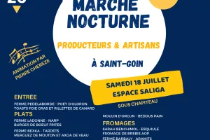 Marché  nocturne - Saint Goin