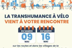 MAI À VÉLO : LA TRANSHUMANCE À VÉLO FAIT ÉTAPE À BELPECH
