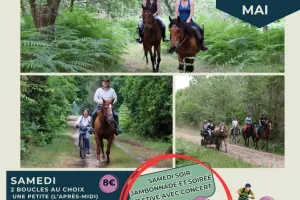 Randonnée équestre Vtt et pédestre