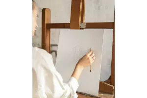 Atelier dessin sur chevalet