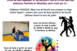 Stage estival de Karaté Défense