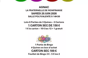 Loto public du club "La Fraternelle de Monfrange"