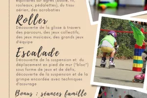 Saison "Cirque - roller - escalade" 6-9 ans (2026-2027)