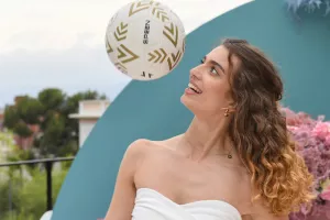 Football freestyle avec Pola Gomez