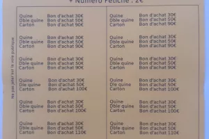 Grand loto bingo des fêtes