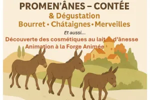 Promen'ânes Contée et dégustation de bourret, châtaignes et merveilles