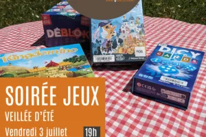 Soirée jeux : veillée d'été dans le jardin de la médiathèque