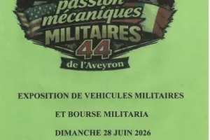 Exposition de véhicules militaires et bourse militaria