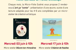 L'art ça conte Albertine et micro-atelier rhinocéros