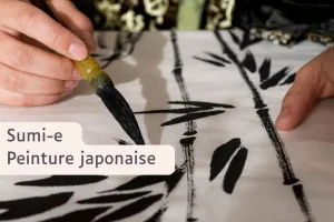 Sumi-e / Peinture japonaise au Moulin du Got