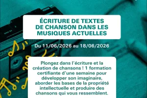 Écriture de textes de chanson dans les Musiques Actuelles