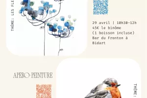 Atelier aquarelle en duo – parent & enfant - Bar du Fronton