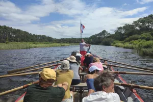 Initiation à l'aviron et balade sur la Pinasse
