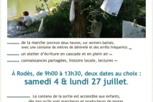 L'eau à lire, l'eau à écrire • Balade littéraire & Atelier d'écriture