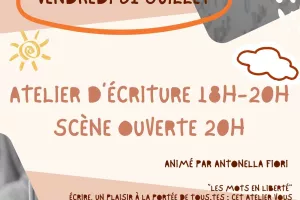 Atelier d'écriture et scène ouverte au 3ème Lieu