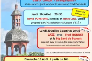 Concert Parc de Foncourrieu - Jeudi 16 juillet