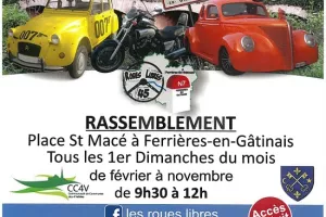 Rassemblement de voitures anciennes