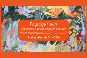Atelier d'art | Paysage fleuri