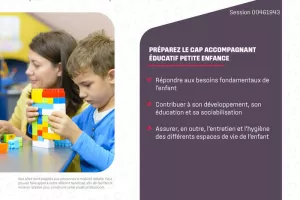 Formation CAP Accompagnant éducatif petite enfance à La Rochelle