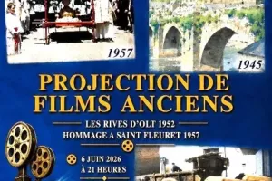 Projection de films anciens à Estaing