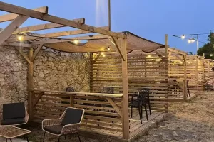 Beer garden de la brasserie Zebra
