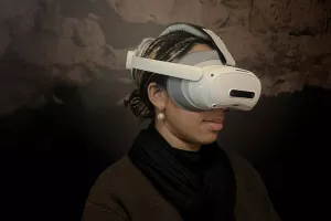 Expérience avec casques VR de la grotte de Cussac