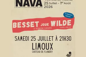 NAVA 2026 - BESSET JOUE WILDE : LA DERNIÈRE CAUSERIE