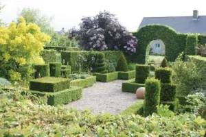 Visite libre d'un jardin à la française