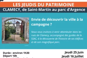 Visite commentée - Clamecy, de Saint-Martin au parc d'Argence