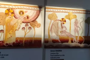 Visite guidée des travaux de broderie de Simone Ribadoux