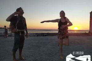 Crépuscule sur les grèves