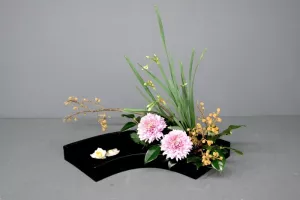Visite-exposition d'art floral japonais (ikebana)