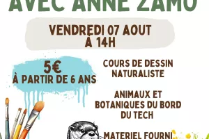 ATELIER DESSIN NATURALISTE AVEC L’ARTISTE ANNE ZAMO
