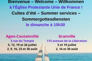 Cultes d'été de l'Eglise Protestante Unie de France (EPUdF) à Granville