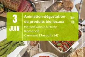 Animation-dégustation à Marché Cœur d'Héros - Biomonde