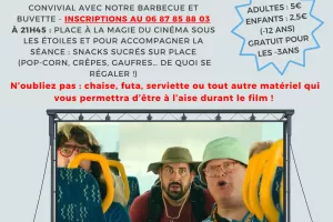 Ciné en plein air à Rougnat : Un p'tit truc en plus