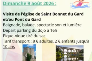 Visite de l'église de Saint Bonnet du Gard et/ou Pont du Gard