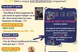 CONCERT AU MOULIN D'AUXILLAC : LES CHIPEURS
