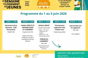 Programme de la Semaine du Logement des Jeunes, à Agen