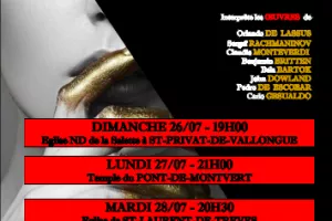 3 CONCERTS RENAISSANCE, BAROQUE, MODERNE