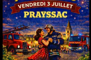 Bal des pompiers à Prayssac