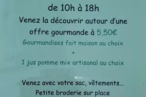Découverte broderie et goûter healthy