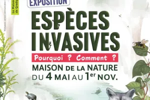 Exposition "Espèces invasives, Pourquoi ? Comment ?" à la Maison de la Nature.