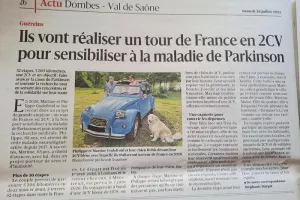 Tour de France 2CV pour la recherche PARKINSON