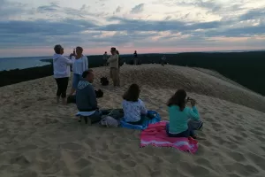 Lever du soleil sur la Dune du Pilat